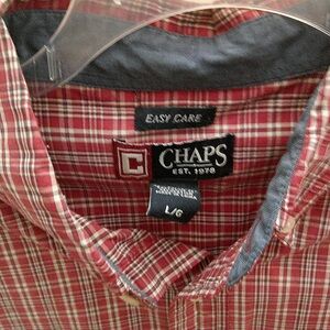 Chaps Men's Red Plaid Shirt